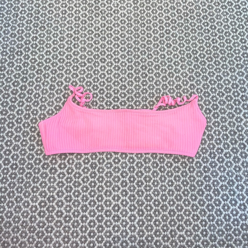 Pink triangl bikini top
